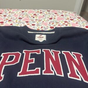 PENN university of Pennsylvania  Navy Sweatshirt League size Large worn once